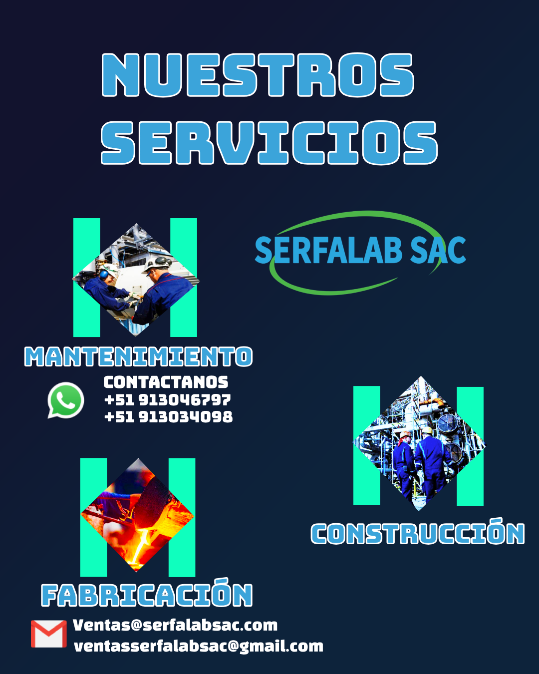 Banner de Serfalab SAC en formato alto